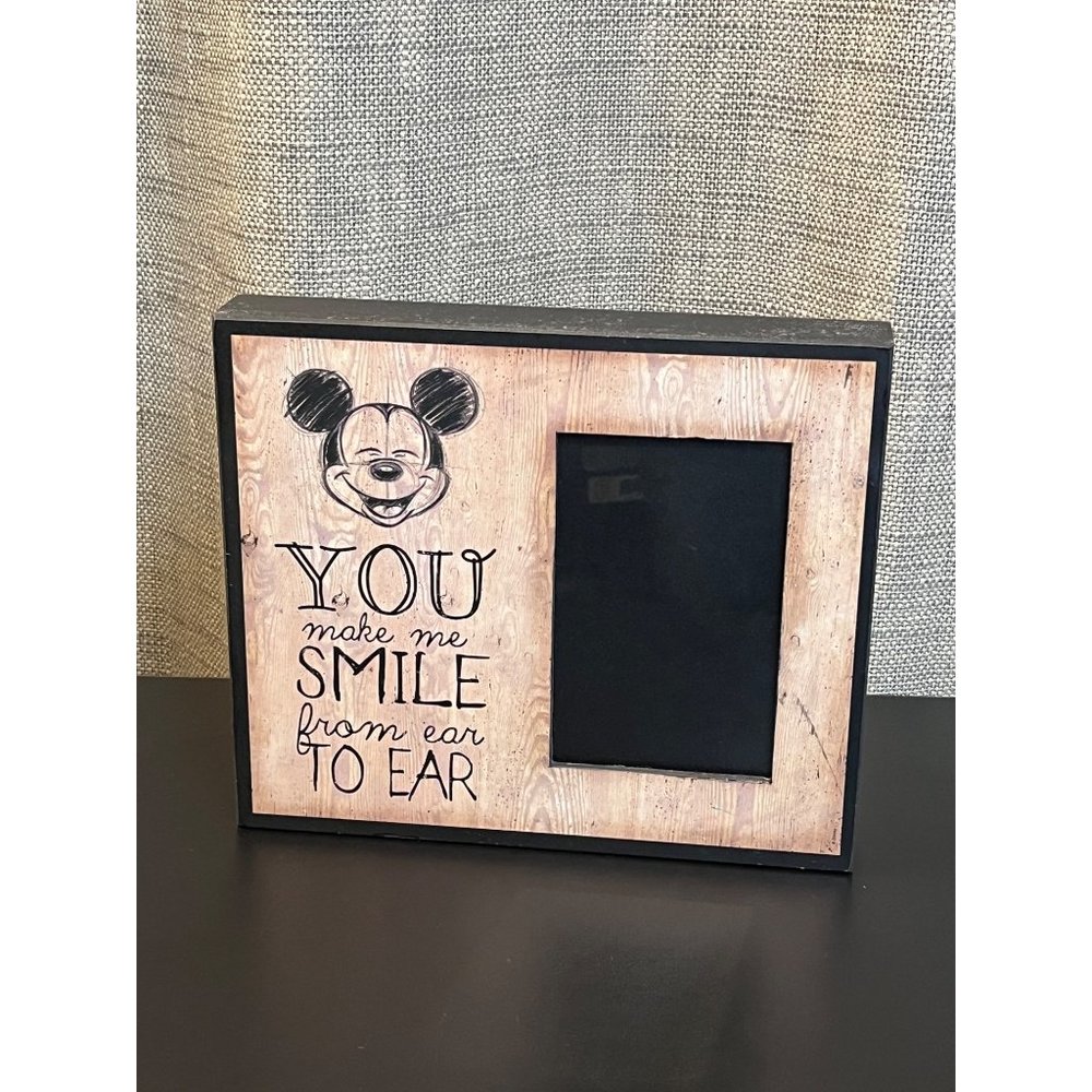 Mickey Mouse Rustic Wood Toned Picture Frame for 4x6 photo